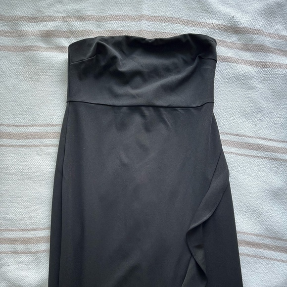 Lulu's After Hours Black Strapless Ruffled Maxi Dress - Color: Black, Size: M - Picture 5 of 7